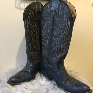 Navy Blue Laredo Cowgirl Cowboy Boots